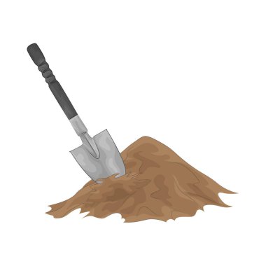 Kazmak ve toprak taşımak için tasarlanmış çok yönlü bir bahçe küreği. Sapında sağlam metal bir bıçak var..