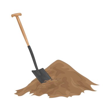 Kazmak ve toprak taşımak için tasarlanmış çok yönlü bir bahçe küreği. Sapında sağlam metal bir bıçak var..