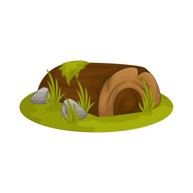 Ağacın gövdesinden alınan büyük, sağlam bir tahta parçası. Dış kabuğu hala gövdesine bağlı..