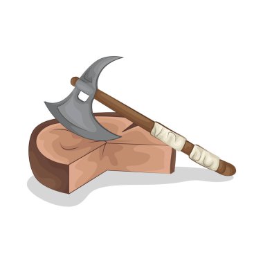 Keskin bir baltayla odun keserken, keskin bıçak tahtaları tam olarak keser, tahtayı hassasiyetle ve kolaylıkla keser..