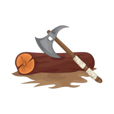 Keskin bir baltayla odun keserken, keskin bıçak tahtaları tam olarak keser, tahtayı hassasiyetle ve kolaylıkla keser..