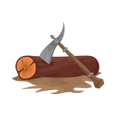 Keskin bir baltayla odun keserken, keskin bıçak tahtaları tam olarak keser, tahtayı hassasiyetle ve kolaylıkla keser..