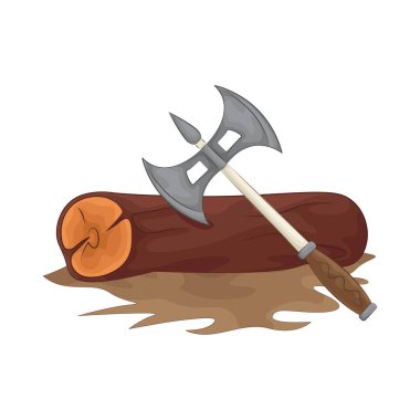 Keskin bir baltayla odun keserken, keskin bıçak tahtaları tam olarak keser, tahtayı hassasiyetle ve kolaylıkla keser..