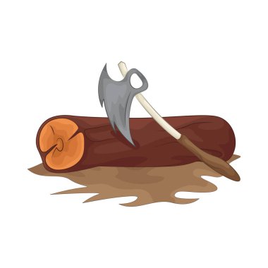 Keskin bir baltayla odun keserken, keskin bıçak tahtaları tam olarak keser, tahtayı hassasiyetle ve kolaylıkla keser..