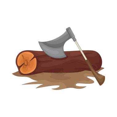 Keskin bir baltayla odun keserken, keskin bıçak tahtaları tam olarak keser, tahtayı hassasiyetle ve kolaylıkla keser..