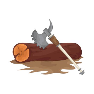 Keskin bir baltayla odun keserken, keskin bıçak tahtaları tam olarak keser, tahtayı hassasiyetle ve kolaylıkla keser..