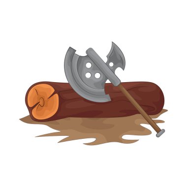 Keskin bir baltayla odun keserken, keskin bıçak tahtaları tam olarak keser, tahtayı hassasiyetle ve kolaylıkla keser..