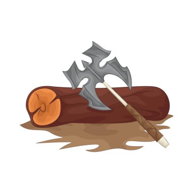 Keskin bir baltayla odun keserken, keskin bıçak tahtaları tam olarak keser, tahtayı hassasiyetle ve kolaylıkla keser..