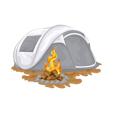 Çadırın yanında parlayan bir kamp ateşi vardı. Ateş çatırdadı ve kükredi, turuncu ve sarı alevler yukarı doğru dans ediyordu. Tahta şiddetle yanarken havaya kıvılcımlar saçılıyor..