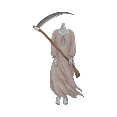 Korkunç görünümlü başsız bir hayalet, ölümü, gizemi ve doğaüstü güçleri simgeler..