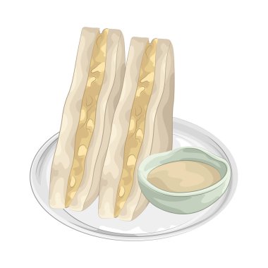 İki dilim yumuşak ve kızarmış ekmeğin arasına sıkıştırılmış taze, lezzetli malzemelerden yapılmış lezzetli bir sandviç..