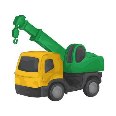 Mobil vinç büyük inşaat malzemelerinin taşınması için tasarlanmıştır..