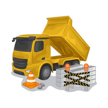 Bu kamyon ağır inşaat malzemeleri ve ekipmanları taşımak için tasarlandı. Büyük yükleri kolaylıkla kaldırabilir..