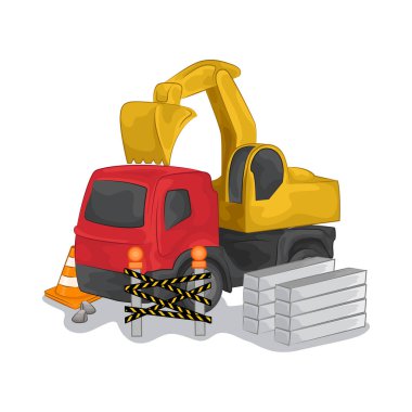 Bu kazı kamyonu ağır inşaat malzemeleri ve ekipmanları taşımak için tasarlandı. Büyük yükleri kolaylıkla kaldırabilir..