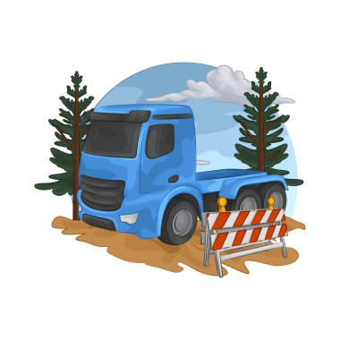 Bu kamyon ağır inşaat malzemeleri ve ekipmanları taşımak için tasarlandı. Büyük yükleri kolaylıkla kaldırabilir..