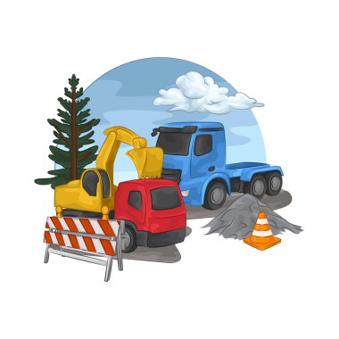 Bu kamyon ağır inşaat malzemeleri ve ekipmanları taşımak için tasarlandı. Büyük yükleri kolaylıkla kaldırabilir..