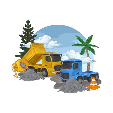 Bu kamyon ağır inşaat malzemeleri ve ekipmanları taşımak için tasarlandı. Büyük yükleri kolaylıkla kaldırabilir..