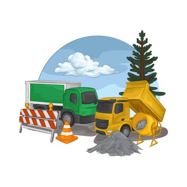 Bu kamyon ağır inşaat malzemeleri ve ekipmanları taşımak için tasarlandı. Büyük yükleri kolaylıkla kaldırabilir..