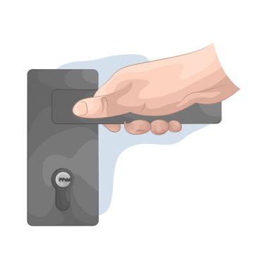 Bu kapı kilidi, bir kapı kolunun işlevi ile bir kilit mekanizmasını birleştirerek erişim kontrolü ve kolaylığını arttırır..