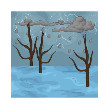 Seller şehrin sokaklarını sardı, onları nehirlere ve boğulan ağaçlara dönüştürdü.