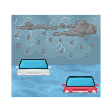 Seller şehir sokaklarını vuruyor, onları nehirlere ve arabalara dönüştürüyor..