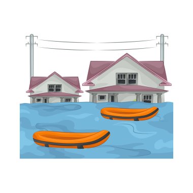 Sel suları şehrin sokaklarını sardı, onları nehirlere ve su altındaki binalara dönüştürdü. Şehir manzarası artık tanınmaz haldeydi. Sel suları ve yüzen döküntülerle kaplıydı..