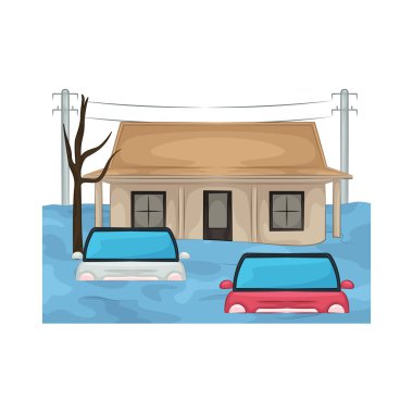 Sel suları şehrin sokaklarını sardı, onları nehirlere ve su altındaki binalara dönüştürdü. Şehir manzarası artık tanınmaz haldeydi. Sel suları ve yüzen döküntülerle kaplıydı..