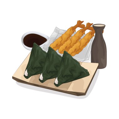 Lezzetli, nori ambalajlı onigiri sadelikle zenginliği birleştirir. Mükemmel baharatlı yumuşak pirinçten yapılan bu onigiri üçgen şeklinde ve düzgün bir şekilde gevrek nori çarşaflarına sarılarak tuzlu ve lezzetli bir tat katar..