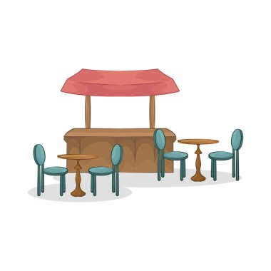 Bu market tezgahı basit, temiz ve çekici olması için tasarlandı. Minimalist bir düzenle, sağlam bir ahşap çerçeveye sahip..