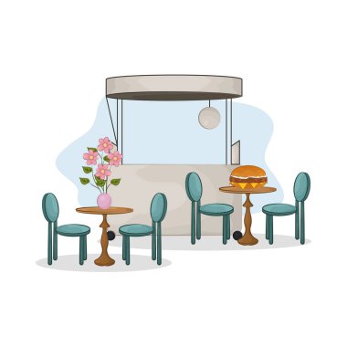 Bu market tezgahı basit, temiz ve çekici olması için tasarlandı. Minimalist bir düzenle, sağlam bir ahşap çerçeveye sahip..