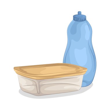 Bu yemek kabı ve su şişesi güvenli bir şekilde tasarlanmıştır. Kaliteli malzemelerden yapılan bu konteynırlar ve şişeler yiyeceklerinizin temiz ve kirlenmemesini sağlar.. 