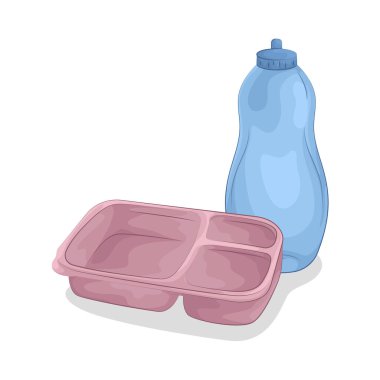 Bu yemek kabı ve su şişesi güvenli bir şekilde tasarlanmıştır. Kaliteli malzemelerden yapılan bu konteynırlar ve şişeler yiyeceklerinizin temiz ve kirlenmemesini sağlar.. 