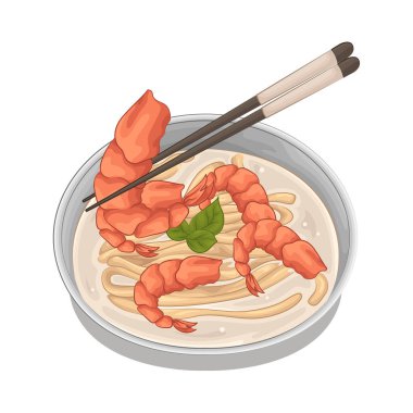 Bu karidesli erişte çorbası gerçekten tatmin edici. Yumuşak, sulu karides, lezzetli, lezzetli bir et suyunda kaynıyor. Erişteler mükemmel pişiriliyor. Tatmin edici bir doku yaratırken tüm lezzetli tatları emiyor..