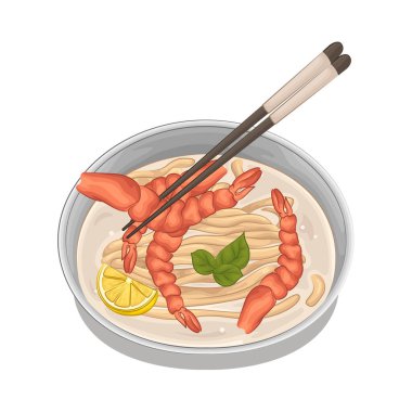 Bu karidesli erişte çorbası gerçekten tatmin edici. Yumuşak, sulu karides, lezzetli, lezzetli bir et suyunda kaynıyor. Erişteler mükemmel pişiriliyor. Tatmin edici bir doku yaratırken tüm lezzetli tatları emiyor..