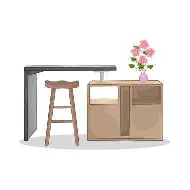 Bar tabureleriyle birleştirilmiş minimalist bir bar masası. Tablo pürüzsüz ve dayanıklı bir yüzey sunarken, uyumlu tabureler ergonomik bir tasarım ile rahatlık sağlar..