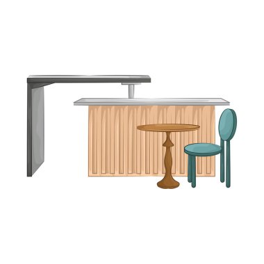 Bar tabureleriyle birleştirilmiş minimalist bir bar masası. Tablo pürüzsüz ve dayanıklı bir yüzey sunarken, uyumlu tabureler ergonomik bir tasarım ile rahatlık sağlar..