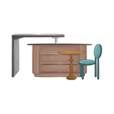 Bar tabureleriyle birleştirilmiş minimalist bir bar masası. Tablo pürüzsüz ve dayanıklı bir yüzey sunarken, uyumlu tabureler ergonomik bir tasarım ile rahatlık sağlar..