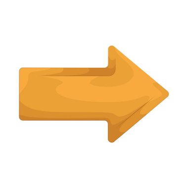 Bir sağ ok, rota boyunca yön bulma ya da yönsel kararlara rehberlik ederek sağı gösterir.