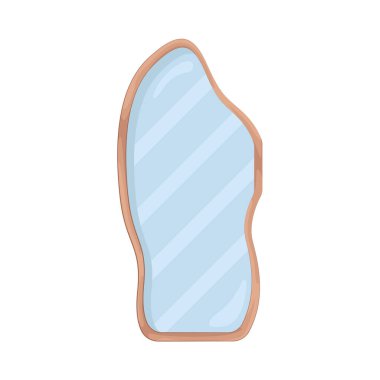 A mirror is a reflective surface that shows a persons image, often used for decoration or practical purposes.