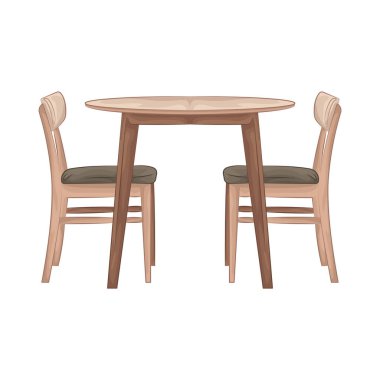 A dining table is a piece of furniture where meals are served and eaten, typically in a kitchen or dining room.