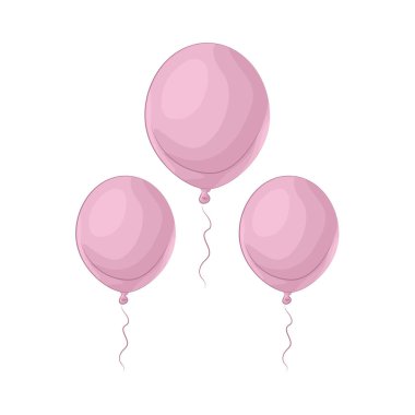 Parti alanını renk, neşe ve heyecanla dolduran şenlik ve dekorasyonu temsil eden bir balon..