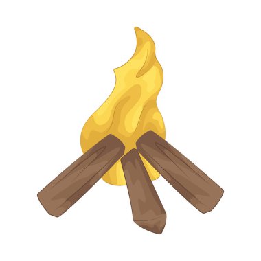 A campfire is a controlled outdoor fire often used for warmth or cooking, reminding us to enjoy nature responsibly and prevent forest fires.