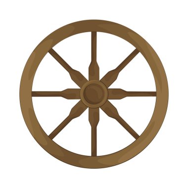 Vagon tekerleği, geniş Teksas düzlüklerinde yapılan öncü yolculukları temsil eden klasik bir sınır sembolüdür..