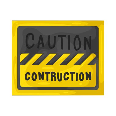 İnsanları potansiyel tehlikelere karşı uyarmak ve güvenliği sağlamak için inşaat alanlarının yakınına bir uyarı levhası yerleştirildi..