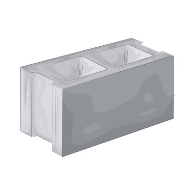 Duvarlar ve temeller inşa etmek için kullanılan betondan yapılmış dikdörtgen bir duvar ünitesi..