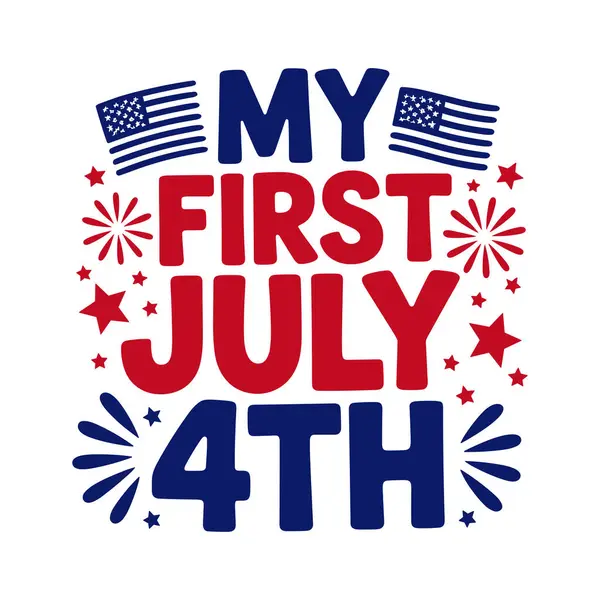 4 Temmuz Vatansever Bebek Tişört Tasarımı