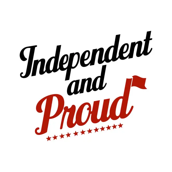 Bağımsız ve gururlu Vatansever Özgürlük Tişörtü Tasarımı