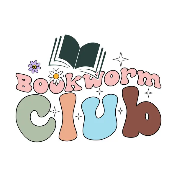 Kitap Kurdu Kulübü Kitap Sevenler ve Okuyanlar için Tişört Tasarımı