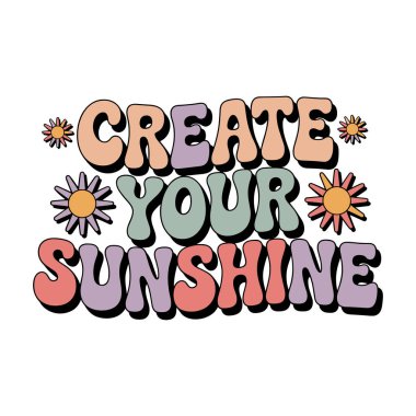 Sunshine Retro Tişört Tasarımı Oluştur