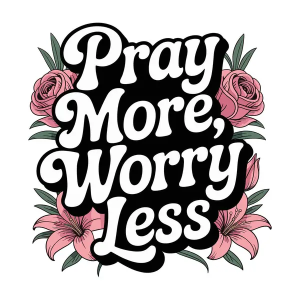 İnananlara Daha Fazla Endişe Tişört Tasarımı İnanç Hediyesi Verin